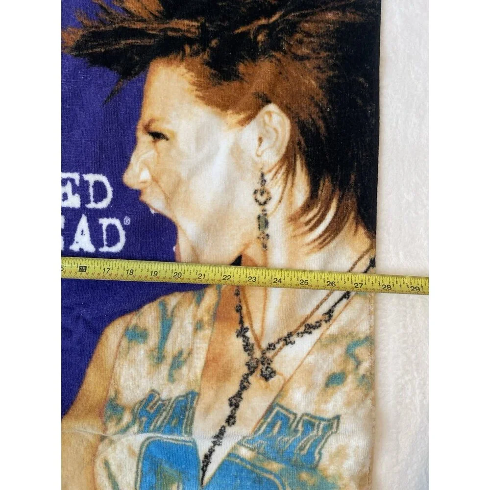 Rare Bed Head TIGI promotional Beach Towel Rock N Roll Punk Salon Decor USA Made